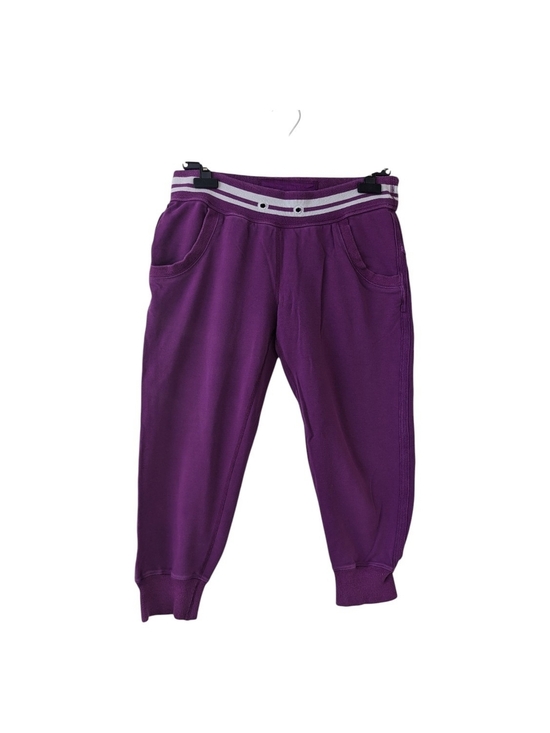 lululemon athletica Pants - lululemon Women's  Purple Crop Track Joggers Size 6 Embroidered Logo On Leg